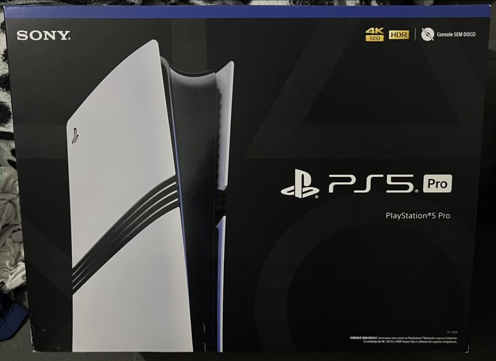 PS5 Pro recém recebido lacrado na caixa
